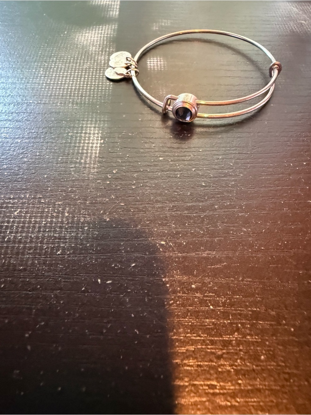 Alex and Ani Adjustable Bracelet Blue Stone - Picture 2 of 4